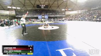 Girls 3A/4A 145 7th Place Match - Josephine Ives, Bellevue (Girls) vs Emily Ortiz Marquez, Jackson (Girls)