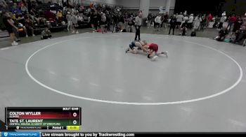 100 lbs Cons. Round 5 - Tate St. Laurent, Central Indiana Academy Of Wrestling vs Colton Wyller, Illinois