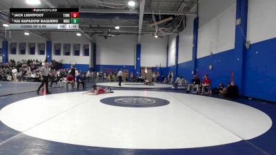 113 lbs Consi Of 8 #2 - Jack Lightfoot, Tewksbury vs Kai Napadow Baquero, Winchester