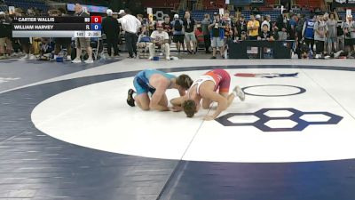 126 lbs Champ. Rd Of 64 - Carter Wallis, Missouri vs William Harvey, Florida