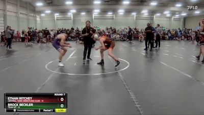 113 lbs Round 7 (8 Team) - Ethan Ritchey, Central York Wrestling Club vs Brock Beckler, Team GT