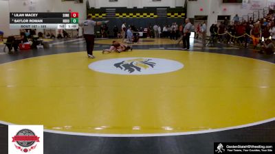 165 lbs Semifinal - Lilah Macey, Somerville vs Saylor Roman, North Hunterdon