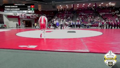 190 lbs Finals (8 Team) - Tyren Alexander, CHICKASHA vs Xavier Duncan, CLAREMORE