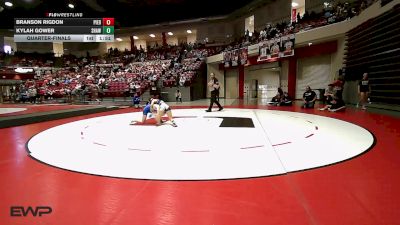 117 lbs Quarterfinal - Branson Rigdon, Piedmont High School Girls vs Kylah Gower, Shawnee High School Girls