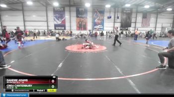 88 lbs Rd# 9- 2:15pm Saturday Final Pool - Creu Canterbury, PA Blue vs Dandre Adams, No Escape W.A.
