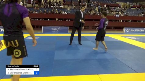 Nicholas Beltrame Savazi Alves vs James Christopher Clemmons 2024 Pan IBJJF Jiu-Jitsu No-Gi Championship