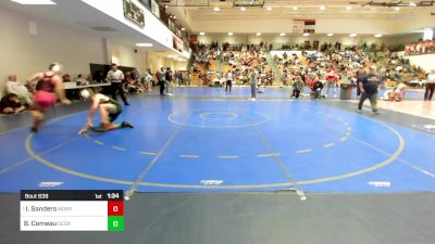 150 lbs Semifinal - Isaiah Sanders, Morris Fitness Wrestling Club vs Braiden Comeau, Georgia