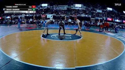 AA - 138 lbs Champ. Round 1 - Daniel Evert, Flathead (Kalispell) vs Brady Wanner, Billings Skyview