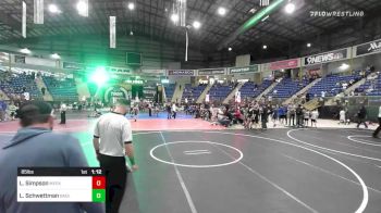 85 lbs Rr Rnd 1 - Lucas Simpson, Meeker vs Lincoln Schwettman, Badlands Elite