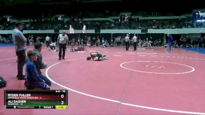 70 lbs Round 2 - Ryder Fuller, Smithfield Youth Wrestling vs Ali Dasher, Warriors