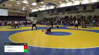 116 lbs Round Of 32 - Jackson Calvert, Franklin-Elk Grove vs Leo Macias, Kingsburg