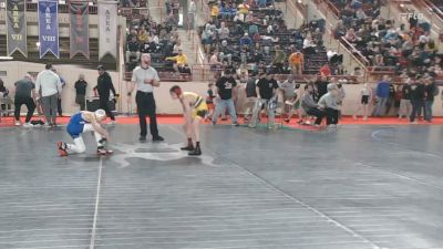 85_B lbs Round Of 32 - Gabe Peace, Quaker Valley vs Lochlan Feikles, Eywc