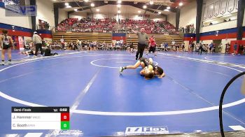 78 lbs Semifinal - Jenna Hammer, Wagoner Takedown Club vs Charlotte Booth, Sperry Wrestling Club