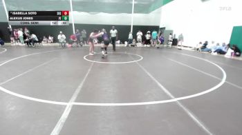 135 lbs Cons. Semi - Alexus Jones, Prodigy Elite vs Isabella Soto, Southside High School