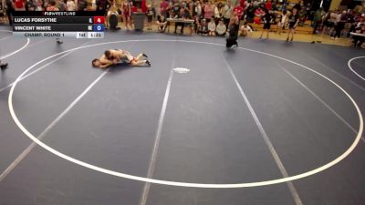 120 lbs Champ. Round 1 - Lucas Forsythe, IL vs Vincent White, NE