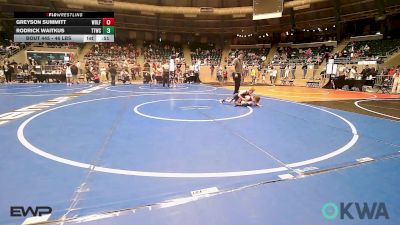 46 lbs 2nd Place - Greyson Summitt, Wolfpak Wrestling vs Rodrick Waitkus, Team Tulsa Wrestling Club
