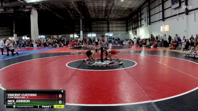 55 lbs Round 2 (6 Team) - Nick Johnson, RAW vs Vincent Custodio, CLINIC WRESTLING