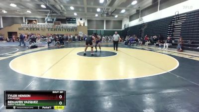 215 lbs Cons. Round 3 - Tyler Henson, Steilacoom vs Benjamin Vazquez, North Thurston