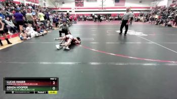 70 lbs Quarterfinal - Lucas Hager, Lexington Youth Wrestling Club vs Deken Hooper, Butler Youth Wrestling Club