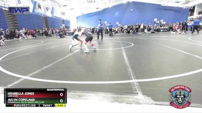 65 lbs Quarterfinal - Avlyn Copeland, Springdale Youth Wrestling Club vs Arabella Jones, Lion Elite