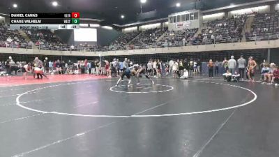 118 lbs Consi-qtrs - Daniel Canas, Glen Burnie vs Chase Wilhelm, West Pittston