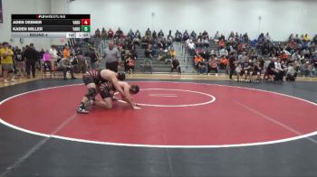 215 lbs Round 4 - Kaden Miller, Van Buren County vs Aden Debner, Van Buren County