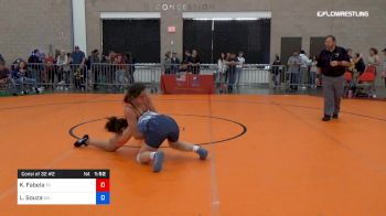 61 kg Consi Of 32 #2 - Kenna Fabela, Team Texas vs Liana Souza, Team Washington