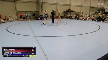 155 lbs Round 1 (8 Team) - Kaili Manuel, Michigan Blue vs Autumne Williams, Illinois