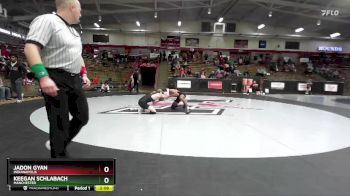 125 lbs Cons. Round 3 - Jadon Gyan, Indianapolis vs Keegan Schlabach, Manchester