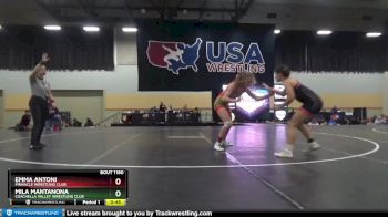 127 lbs 1st Place Match - Emma Antoni, Pinnacle Wrestling Club vs Mila Mantanona, Coachella Valley Wrestling Club
