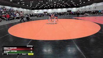 120 lbs Semifinal - Holly Thacher, Oskaloosa HS vs Sydney Stifter, Belton
