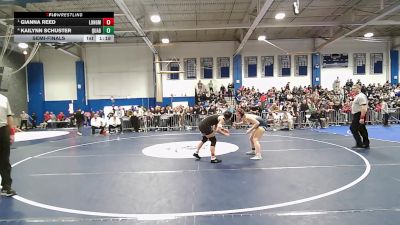 138 lbs Semifinal - Gianna Reed, Longmeadow vs Kailynn Schuster, Quabbin