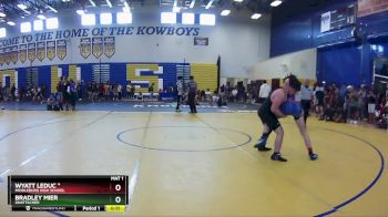 157 lbs Champ. Round 2 - Bradley Mier, Unattached vs Wyatt Leduc *, Middleburg High School
