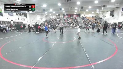 144 lbs Cons. Round 5 - Jaiden Cubias, Valencia/Placentia vs Christopher Castellanos, Anaheim