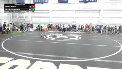 141.8-151.4 lbs Round Robin 2 - Carma Forty, PA vs Olivia Kershisnik, WV