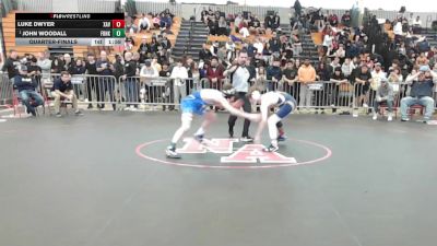 113 lbs Quarterfinal - Luke Dwyer, Xaverian vs John Woodall, Franklin