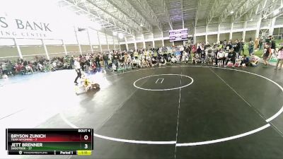 78 lbs Champ Round 1 (16 Team) - Bryson Zunich, Team Wyoming vs Jett Brenner, Shootbox