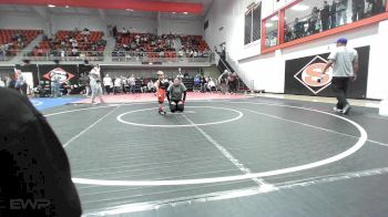 45 lbs Consolation - Raiden Foster, Roland Youth League Wrestling vs Duke Hawkins, Checotah Matcats