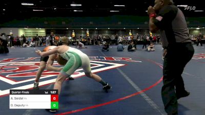 126 lbs Quarterfinal - Aaron Seidel, PA vs Dominic Deputy, PA