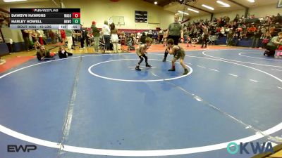 43 lbs Rr Rnd 5 - Dawsyn Hawkins, Wagoner Takedown Club vs Harley Howell, Henryetta Knights Wrestling Club