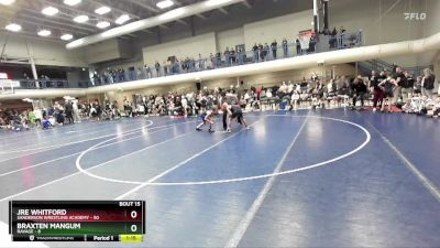 81 lbs Quarters & 1st Wb (16 Team) - Braxten Mangum, Ravage vs Jre Whitford, Sanderson Wrestling Academy