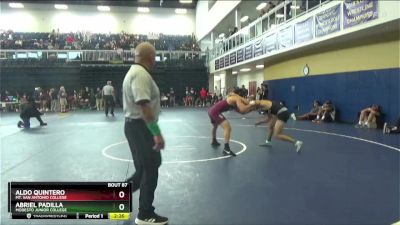 149 lbs Champ. Round 2 - Abriel Padilla, Modesto Junior College vs Aldo Quintero, Mt. San Antonio College