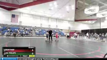 85 lbs Round 2 - Logan Raef, IN vs Luke Phillips, MI