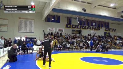 116 lbs Consi Of 8 #2 - David Chacon, Buchanan vs Eli Mendoza, Gilroy