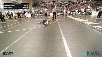 80 lbs Quarterfinal - Grayson Orrel, Berryhill Wrestling Club vs Iver Garcia, Wagoner Takedown Club