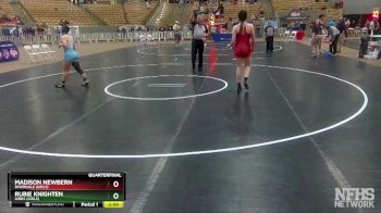 Girls 152 lbs Quarterfinal - Rubie Knighten, Gibbs (Girls) vs Madison Newbern, Riverdale (Girls)