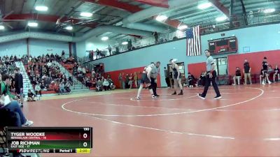 190 lbs Quarters & Wb (16 Team) - Job Richman, East Side vs Tyger Woodke, Rensselaer Central