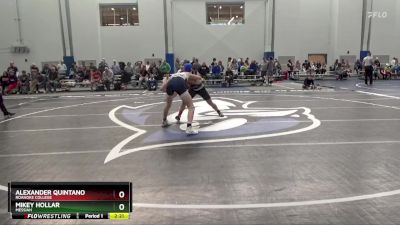 157 lbs Cons. Round 4 - Mikey Hollar, Messiah vs Alexander Quintano, Roanoke College