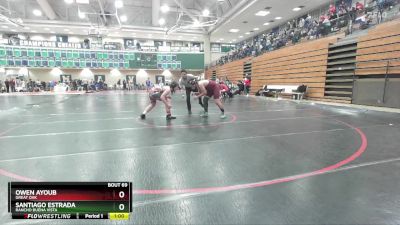 175 lbs Champ. Round 1 - Santiago Estrada, Rancho Buena Vista vs Owen Ayoub, Great Oak