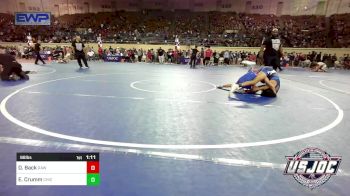 98 lbs Round Of 32 - Dawson Back, Raw Wrestling Club vs Elijah Crumm, Chickasha Youth Wrestling